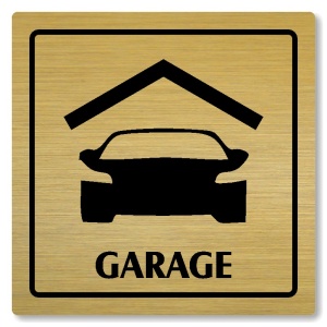 Garage, 80x80mm, zlatá, Arizona